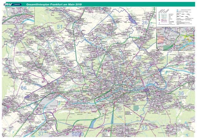 法兰克福区地图